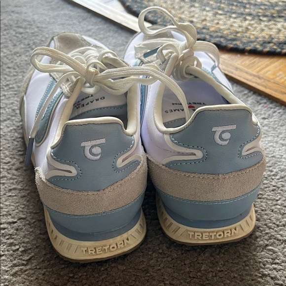 Tretorn (Draper James) White and Light Blue women’s Sneakers - Picture 2 of 6